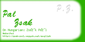 pal zsak business card